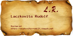 Laczkovits Rudolf névjegykártya
