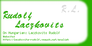 rudolf laczkovits business card